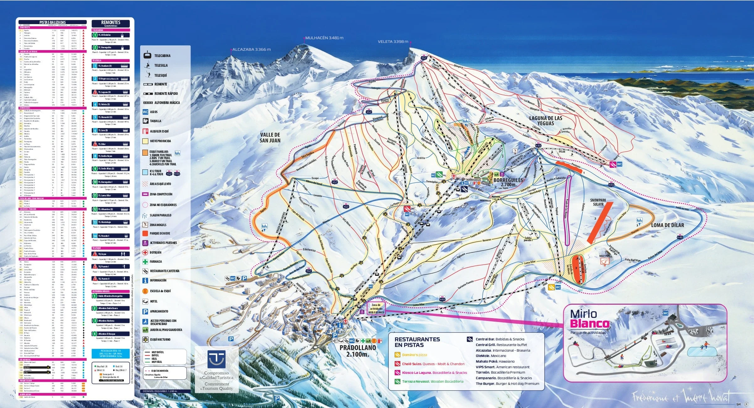 Sierra Nevada Ski Resort Trail Map (Free to Download) - WeSki